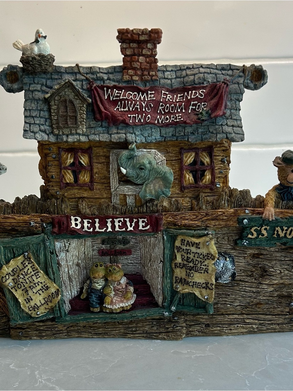 Boyds Bears 'SS Noah…The Ark’ Figurine - Green/Brown/Red Accents